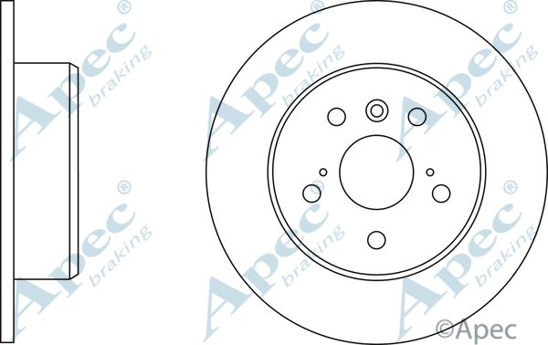 APEC BRAKING Тормозной диск DSK2795